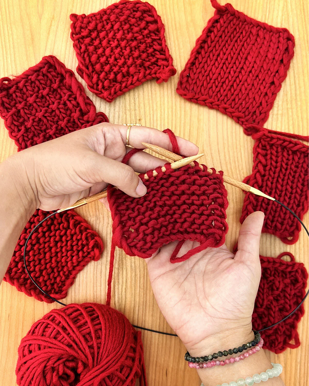 Make your first Snood - Stitch Sampler Kit: Learn The Basics Knitting Kit - Yummy Version - Image 7