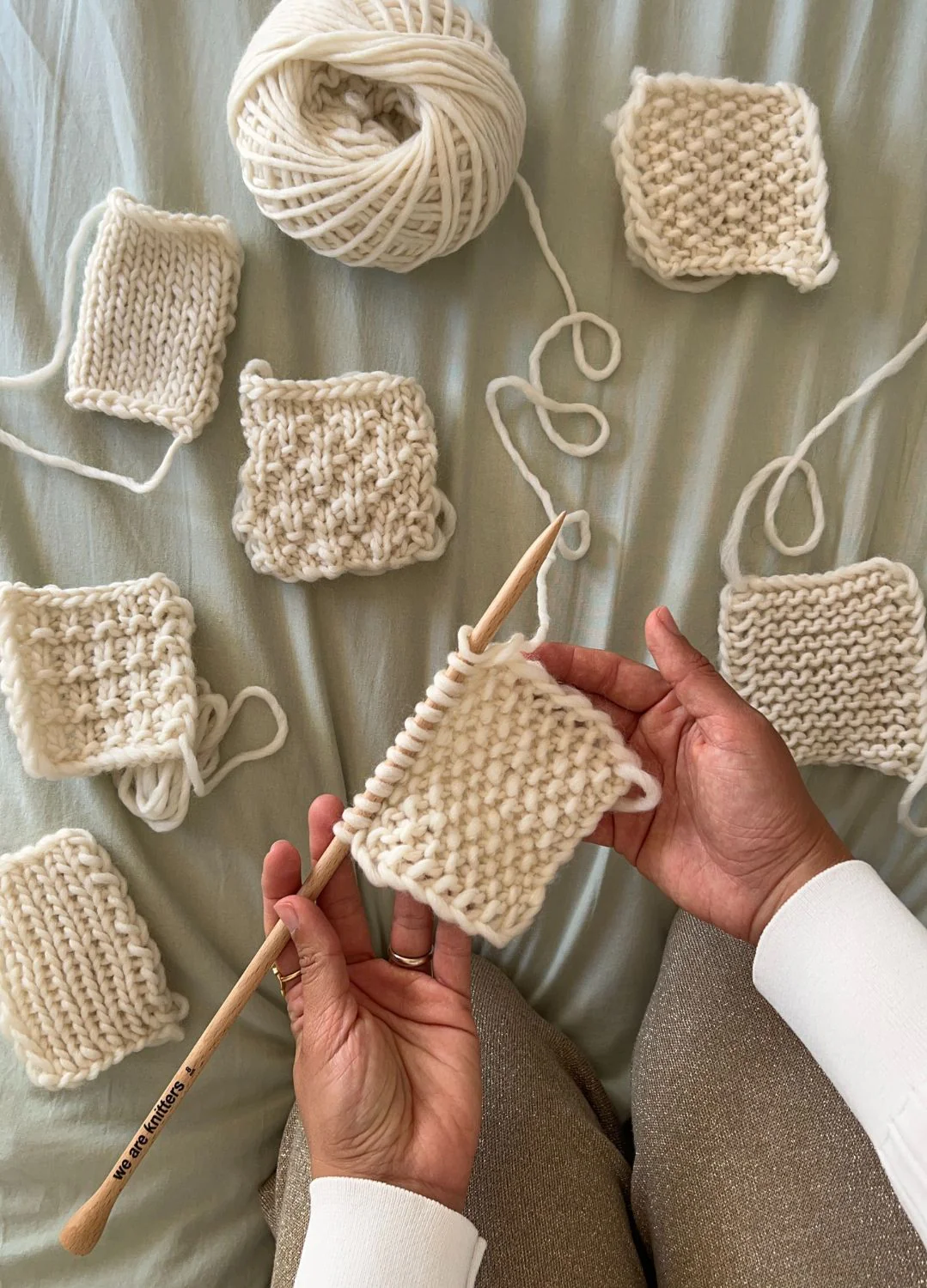Make your first Snood - Stitch Sampler Kit: Learn The Basics Knitting Kit - Yummy Version - Image 6